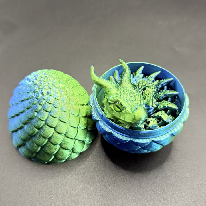 2pcs Dragon & Dragon Egg Decorative Set