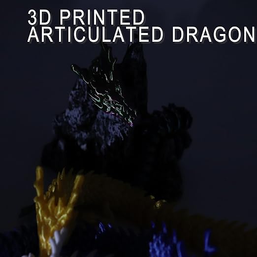 HTXJ-MF Dragon Egg Fidget Toy for Adult Mystery Egg 3D Printed Flexible Articulating Dragon