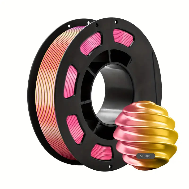 CAILAB 200g 3-in-1 PLA Filament, 1.75mm Tri-Color Spool for FDM 3D Printers