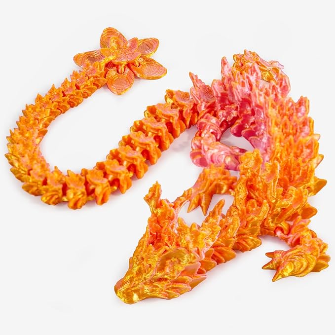 Outgoto 3D-Printed Sakura Dragon by Cinderwing3D - 11.8 Inch Fantasy Decor
