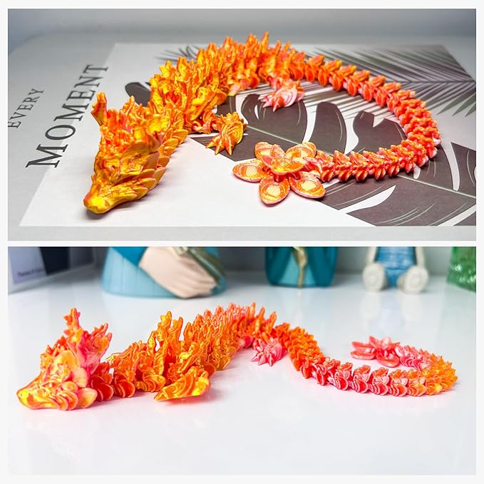 Outgoto 3D-Printed Sakura Dragon by Cinderwing3D - 11.8 Inch Fantasy Decor