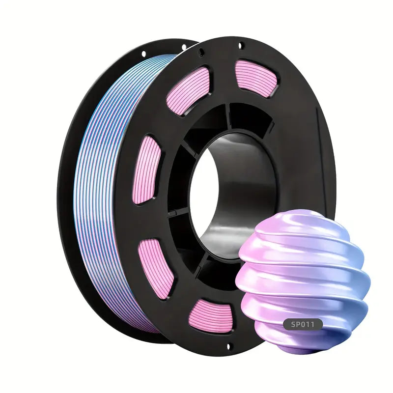 CAILAB 200g 3-in-1 PLA Filament, 1.75mm Tri-Color Spool for FDM 3D Printers