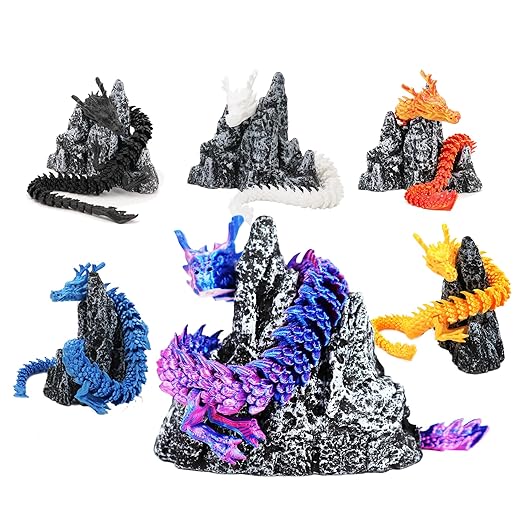 HTXJ-MF Dragon Egg Fidget Toy for Adult Mystery Egg 3D Printed Flexible Articulating Dragon