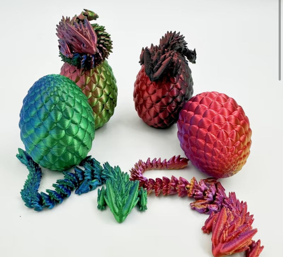 Magic Dragon Egg Collection – Set of Color-Shifting Dragons with Matching Eggs