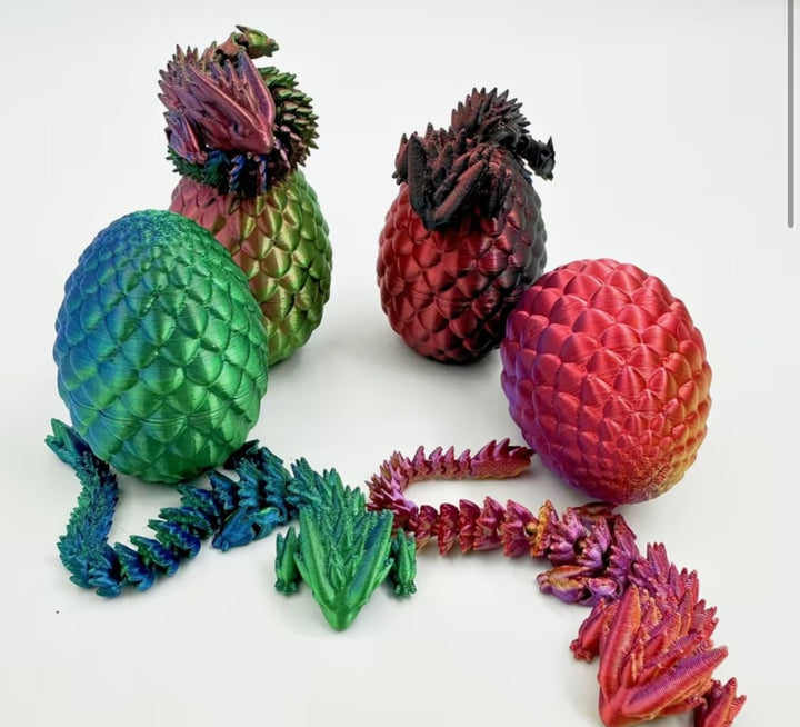 Magic Dragon Egg Collection – Set of Color-Shifting Dragons with Matching Eggs