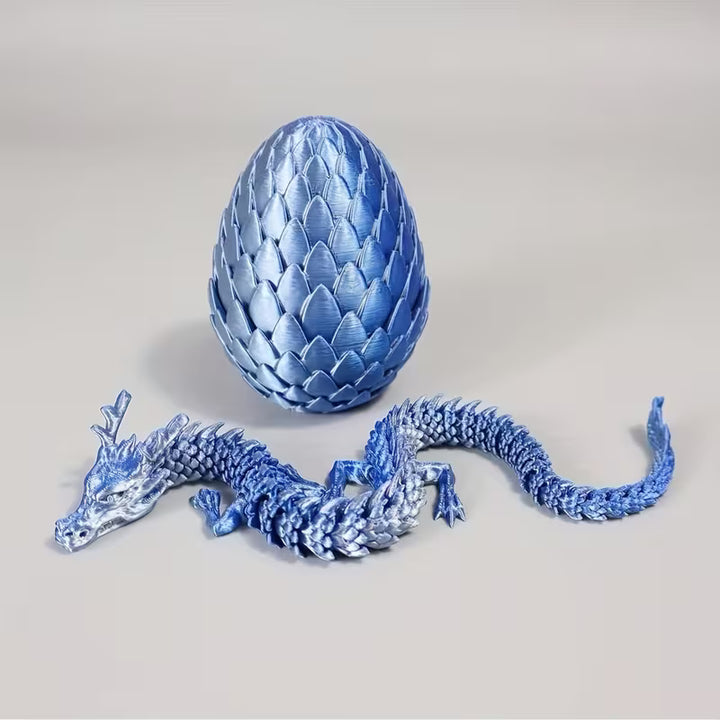 Dragon & Dragon Egg Statue Home Decor Set