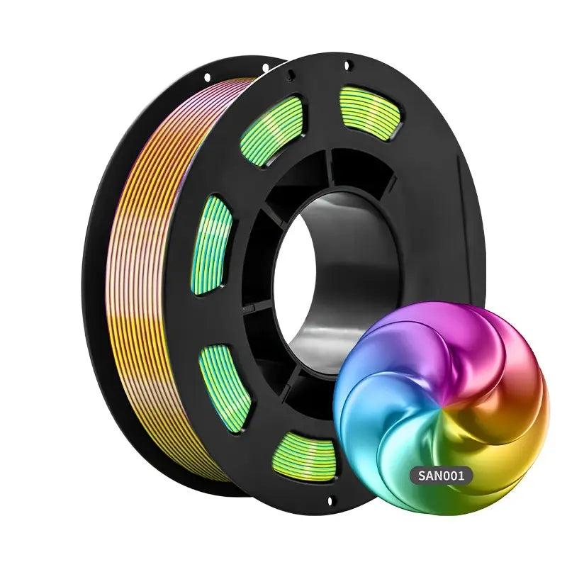 CAILAB 200g 3-in-1 PLA Filament, 1.75mm Tri-Color Spool for FDM 3D Printers