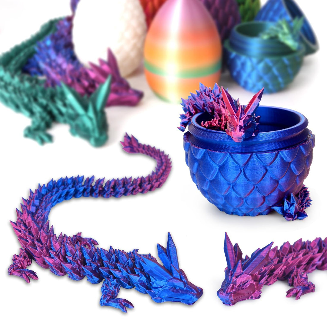 3D Printed Dragon Egg Easter Gifts