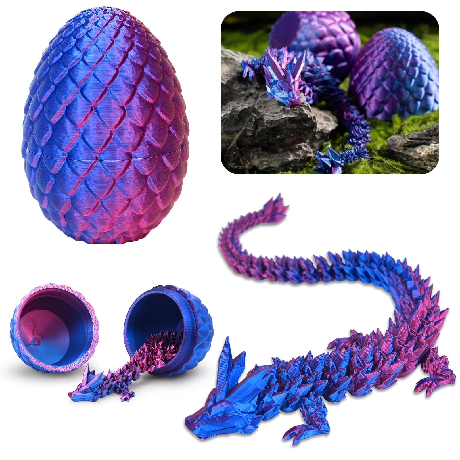 3D Printed Dragon Egg Easter Gifts